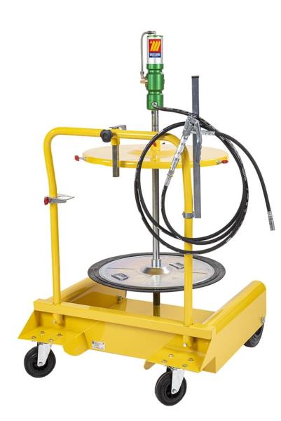 Kit aeropulsometro completo per grasso| Rapp. 60:1 | per fusti da 180-220 kg