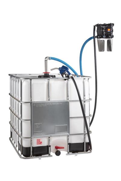 Pompa a membrana per cisterne IBC da 1000L | 110 l/min | Pistola automatica