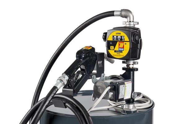 Pompa elettrica travaso gasolio Barrel Kit | 60l/min | 432W | pistola automatica