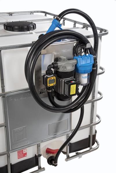 Pompa elettrica travaso AdBlue fusti IBC |230V |adat.S60x6 |+Contalitri e filtro