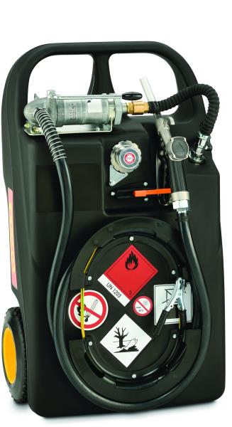 Trolley per benzina 60 litri con pompa manuale | 25 l/min