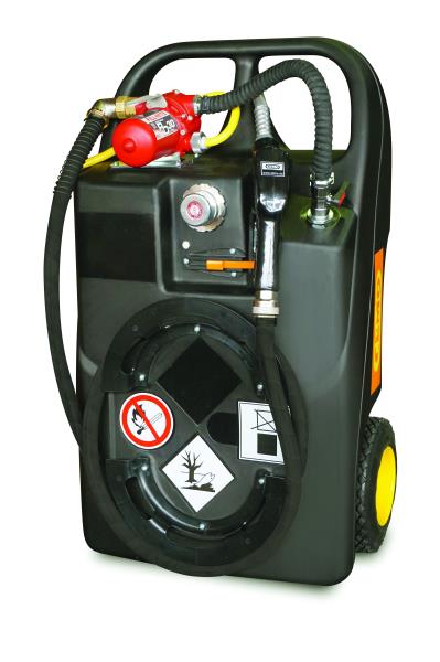 Trolley per benzina 60 litri con elettropompa 12V | 25 l/min