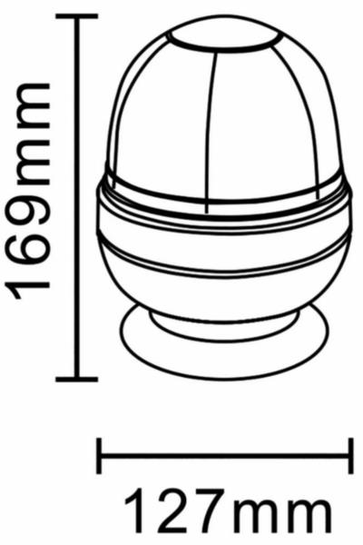 Girofaro 24V | Base magnetica | Spinotto accendisigari
