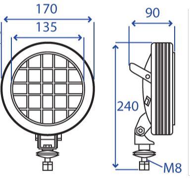 Faro da lavoro orientabili allo iodio| Cobo