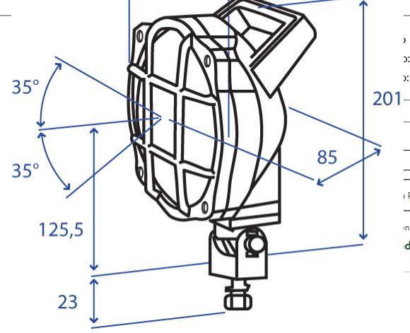 Faro con griglia orientabile | Cobo