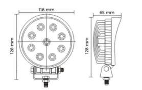 Faro da lavoro tondo a 9 Led