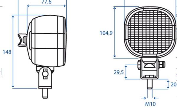 Faro da lavoro biglight con interruttore - rif. 05.477.000 | Cobo