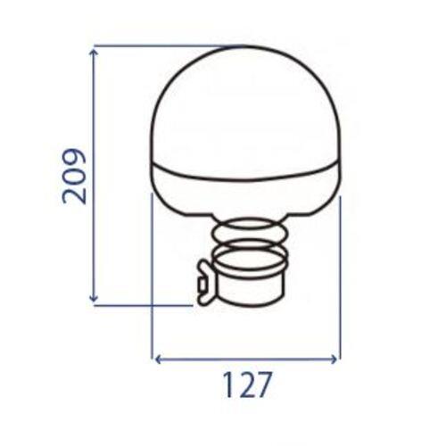 Girofaro innesto tubolare flex | Led