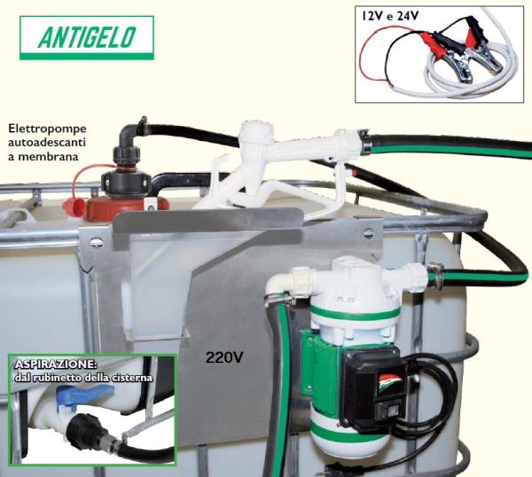 Elettropompa 12 V completa con aspirazione da rubinetto | 35 l/min