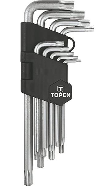 Set di chiavi a brugola torx T10-T50 | Topex