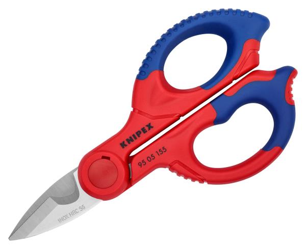 Forbici elettricista antiscivolo in acciaio inox | Knipex