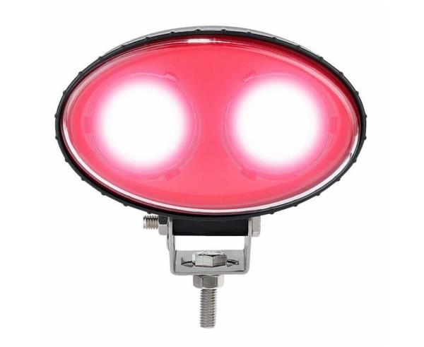 Faro da lavoro di segnalazione a led luce rossa 10-110V 10W 500LM