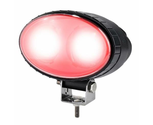 Faro da lavoro di segnalazione a led luce rossa 10-110V 10W 500LM