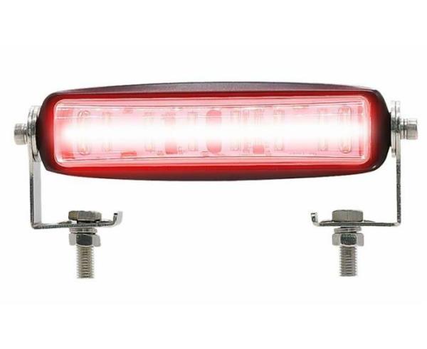 Barra di segnalazione a led luce rossa 10-80V 18W 500LM