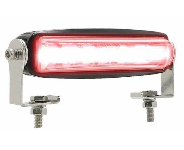 Barra di segnalazione a led luce rossa 10-80V 18W 500LM