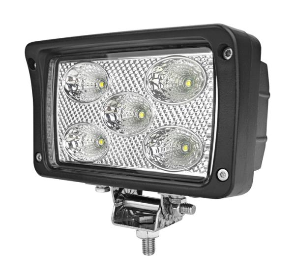 Faro da lavoro led rettangolare in alluminio 10-36V DC a raggio ampio/largo