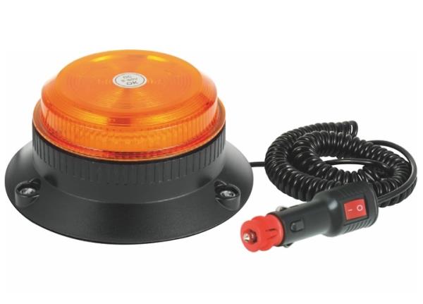 Girofaro base magnetica 12-24V | 20W | 30 led | Quattro tipologie di flash