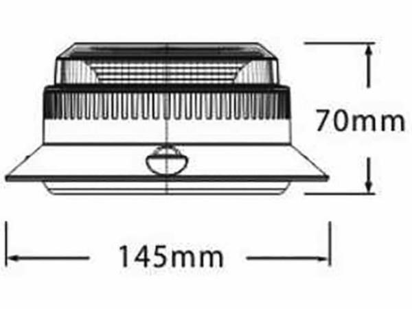 Girofaro base magnetica 12-24V | 20W | 30 led | Quattro tipologie di flash