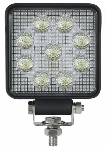 Faro da lavoro quadrato 9 led 12-24V per retromarcia