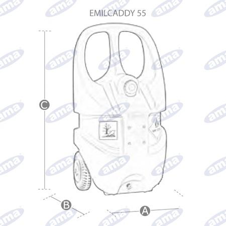 Contenitore trolley per benzina 55L
