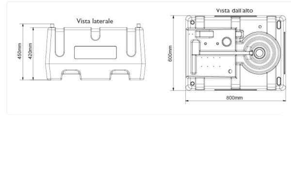 Cisterna trasporto gasolio con elettropompa 24V | 125 l