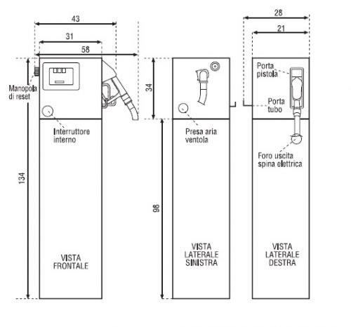 Supporto in lamiera per Diesel Box