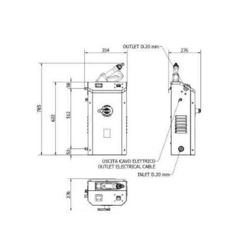 Distributore AdBlue per autoveicoli Giuly-blu | 230 V | Pistola automatica ZVA