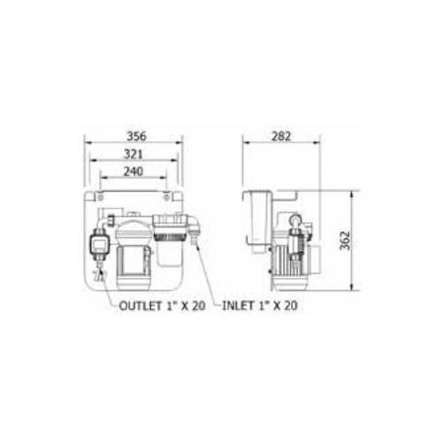 Pompa elettrica travaso AdBlue fusti IBC | 115V | adat.SEC |+Contalitri e filtro