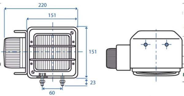 Faro anteriore con freccia laterale sx