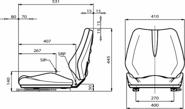 Sedile serie Garden Small 010