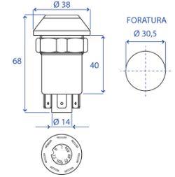 Interruttore tipo pneutron bianco | Cambio