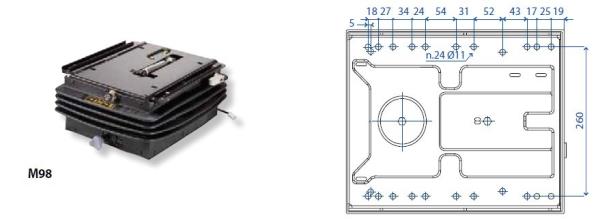 Sedile SC 90 in skay base piana con guide e molleggio ad aria 