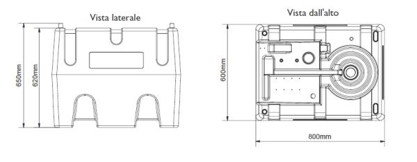 Cisterna trasporto Diesel con elettropompa 12V con contalitri elettronico| 220 l
