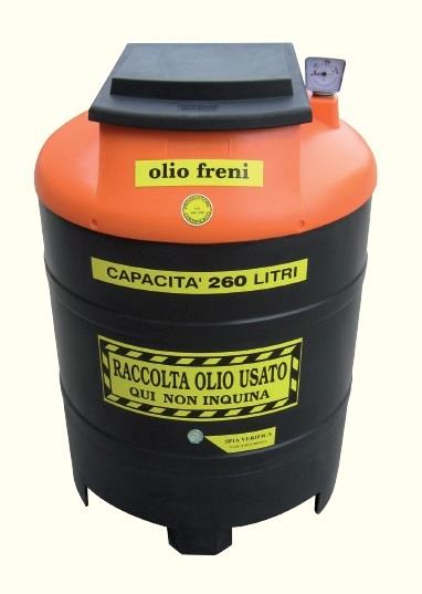 Contenitore per olio esausto freni 260 L 