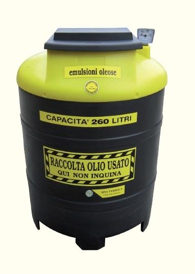 Contenitore per olio emulsionabile esausto 260 L 