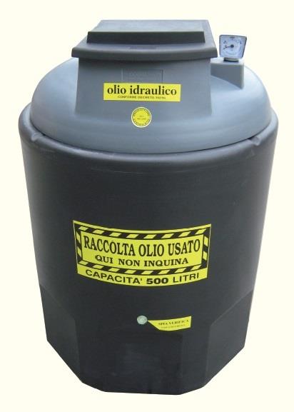 Contenitore per olio idraulico esausto 500 l 