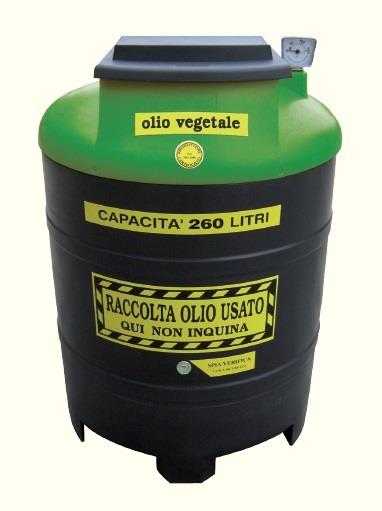 Contenitore per olio esausto vegetale 260 L 