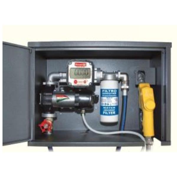 Elettropompa 12V diesel con security box e contalitri elettronico 80 l/min