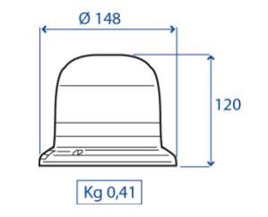 Girofaro a base piana | Led