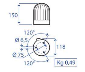 Girofaro con base piana gamma Microrot