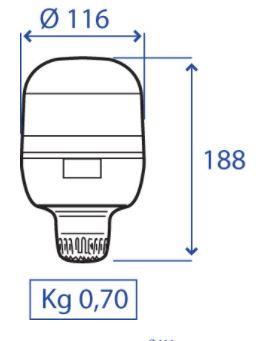 Girofaro tubolare flex con lampada 12V