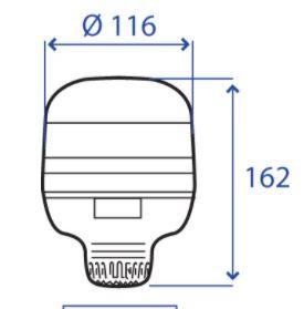 Girofaro con innesto tubolare fisso 12/24V