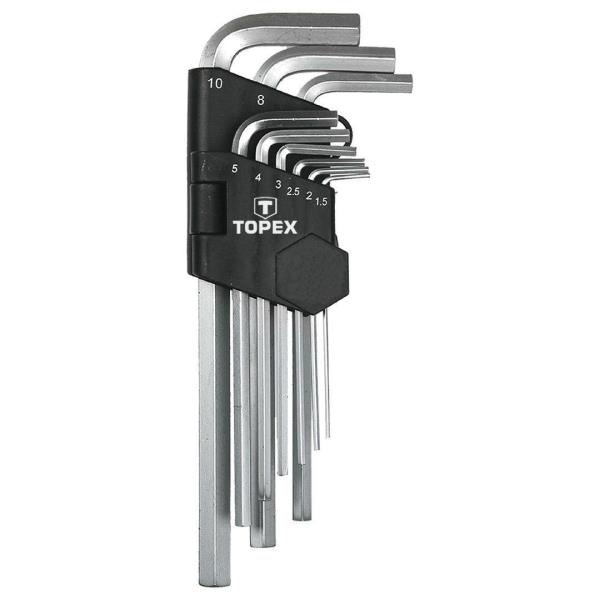 Set di chiavi a brugola esagonali 1,5-10 mm | Topex