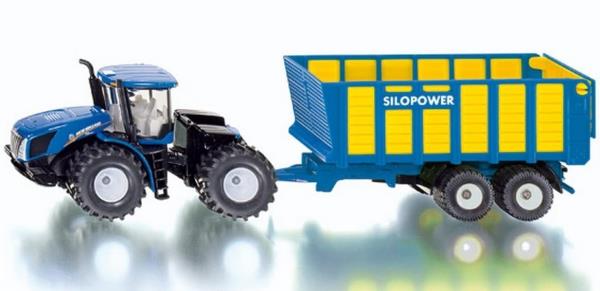 Modellino trattore New Holland con carro