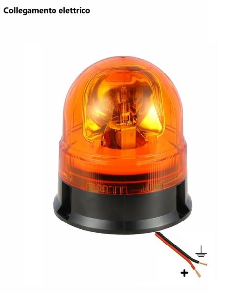 Girofaro alogeno 24V base piana