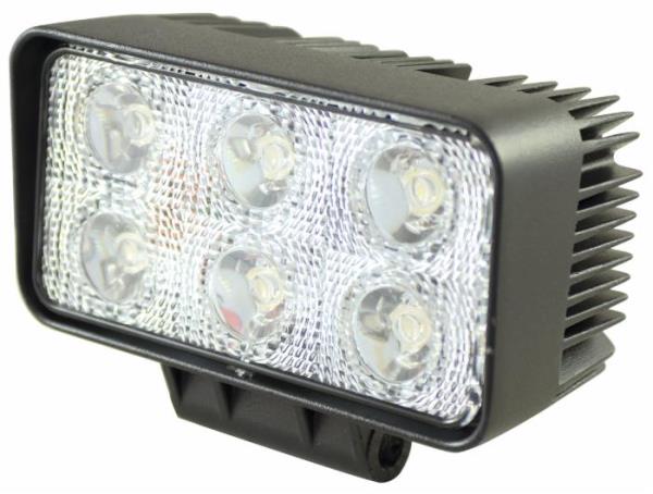 Faro da lavoro a led rettangolare | 10-30V | 6 Led