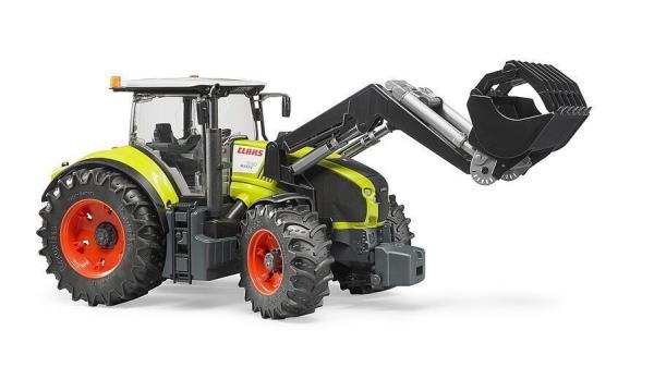 Modellino trattore Claas Axion 950 con benna