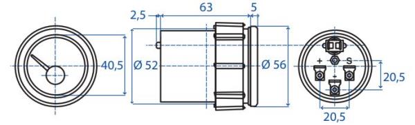 Indicatore elettrico pressione olio | 12V