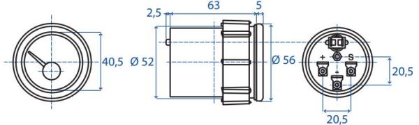 Indicatore elettrico temperatura acqua | 24V