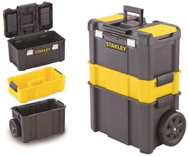 Carrello Stanley "Essential" con 3 livelli di stoccaggio